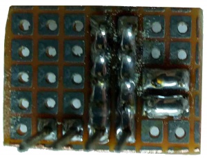 Circuit pastillé coté soudures
